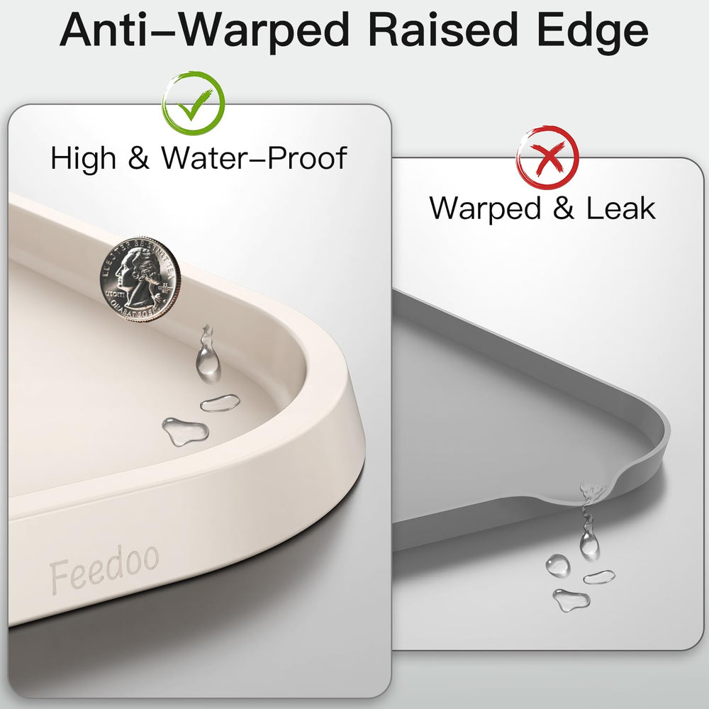 Feedoo BPA-free dishwasher-safe mat for quick cleanup after meals