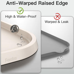 Feedoo BPA-free dishwasher-safe mat for quick cleanup after meals