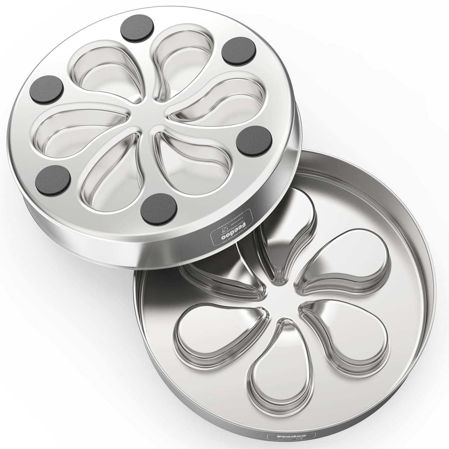 Feedoo easy-clean stainless bowl ready for dishwasher cleanup.