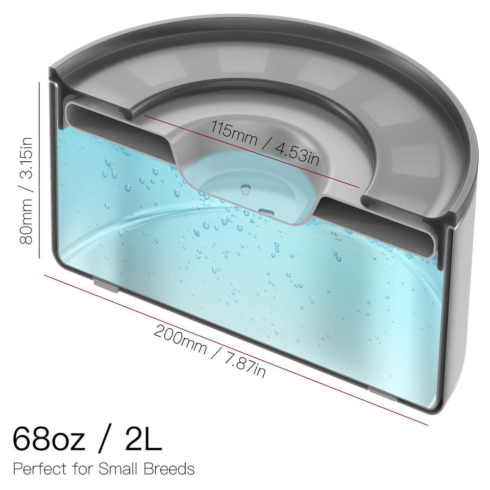 Feedoo non-slip base stabilizes bowl during drinking.