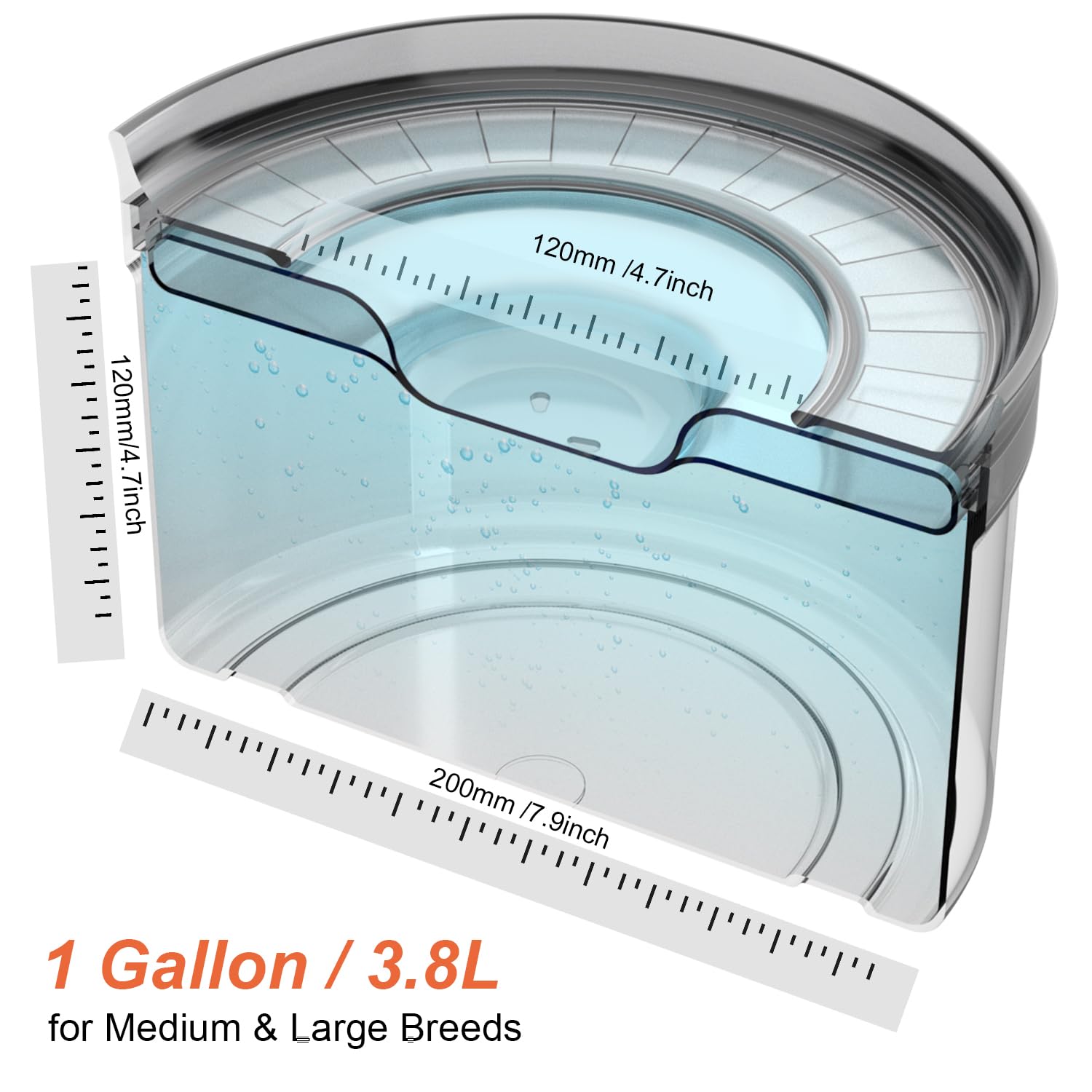 Feedoo non-slip mat under bowl anchors bowl to prevent spills.