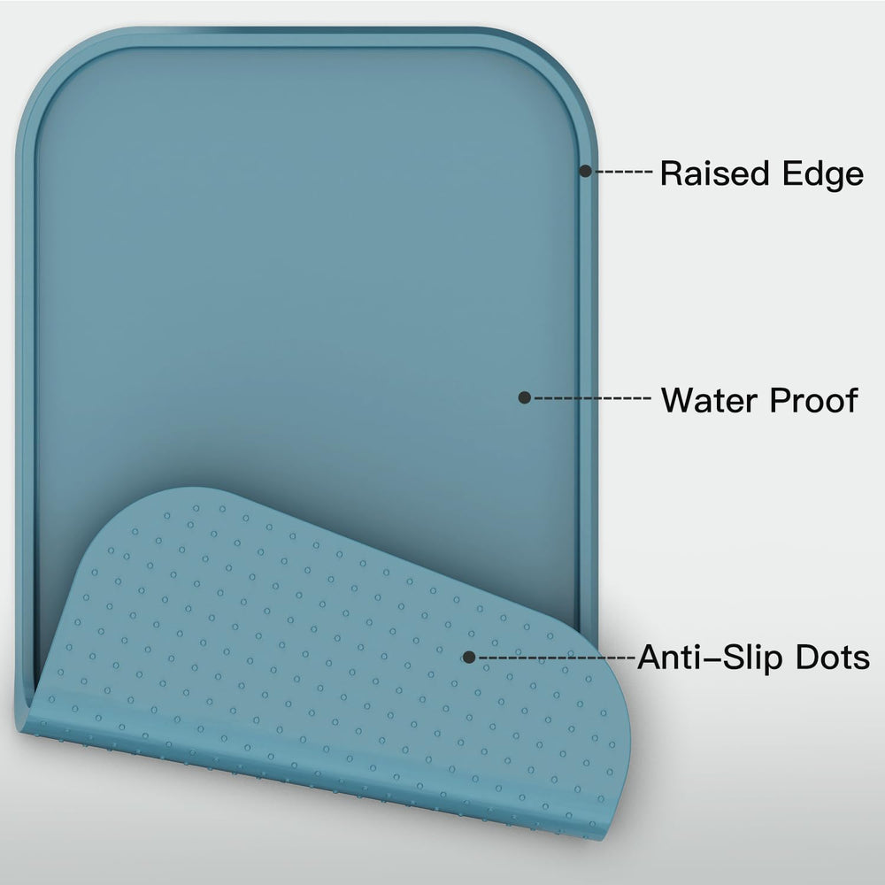 Feedoo anti-slip base prevents sliding to keep bowls in place.