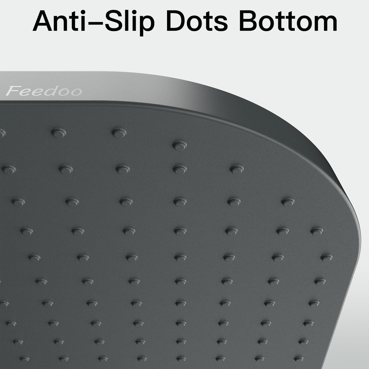 Feedoo non-slip surface with airflow keeps mat and floor dry.
