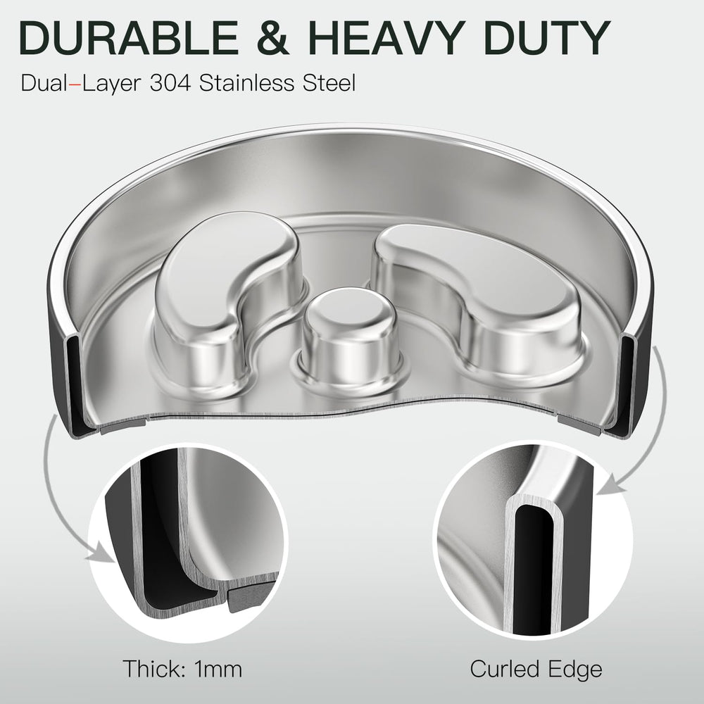 Feedoo Slow Feeder Bowl with dual-layer construction for longevity.