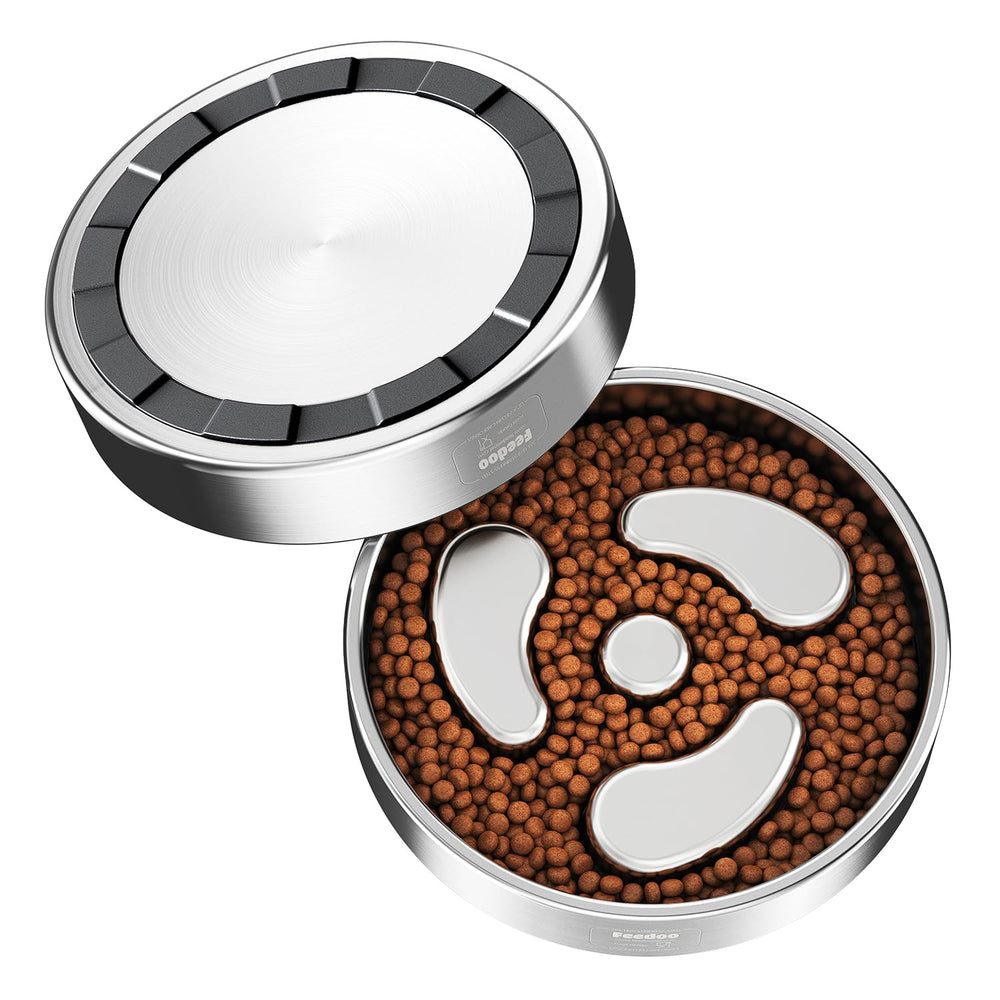Feedoo Slow Feeder Bowl smooth surface simplifies cleaning after meals.