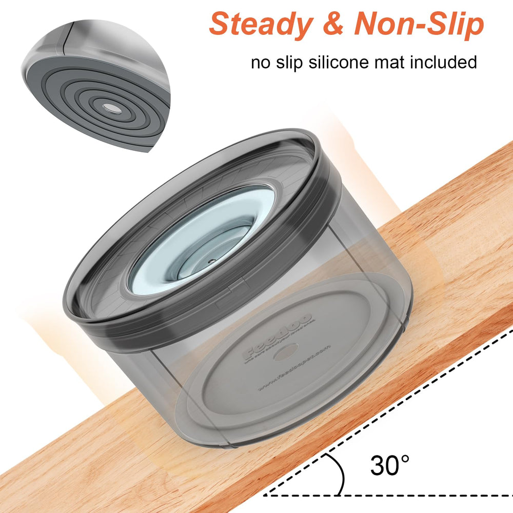 Feedoo transparent water level view enables easy monitoring of hydration.