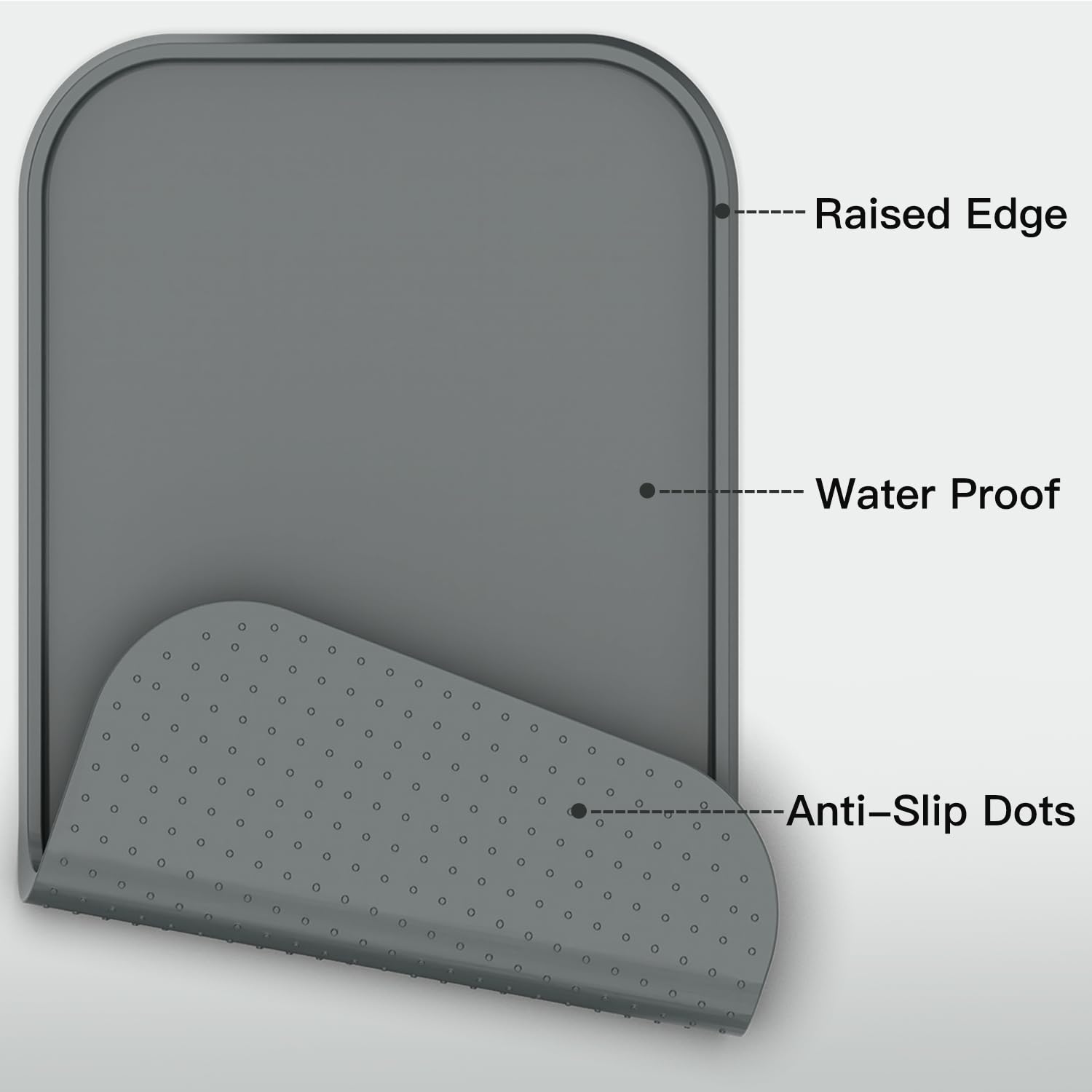 Feedoo waterproof mat guards floors from food and water splashes.
