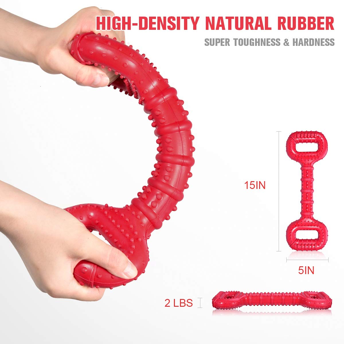 Feeko packaged dog toy image shows safe materials for supervised play.