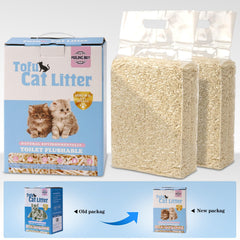 FEELING BEST Tofu Cat Litter clumping action demonstrates quick, tight litter bonds.