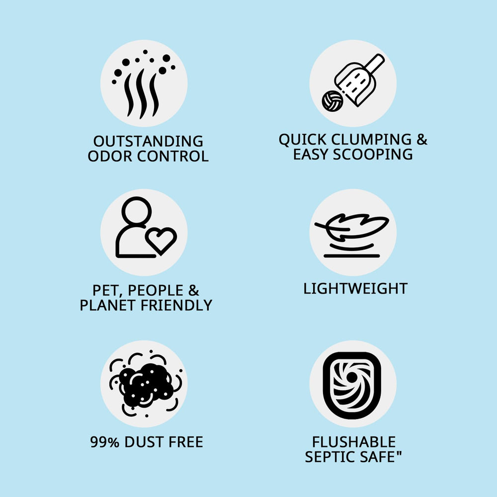 FEELING BEST tofu cat litter made from pea husk offering natural eco-friendly care.