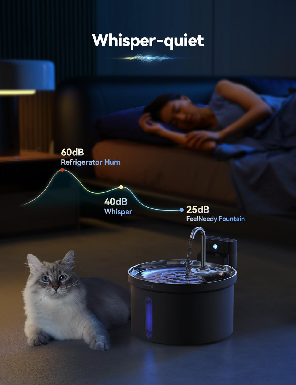 FEELNEEDY dishwasher-safe tray simplifies cleaning after use.