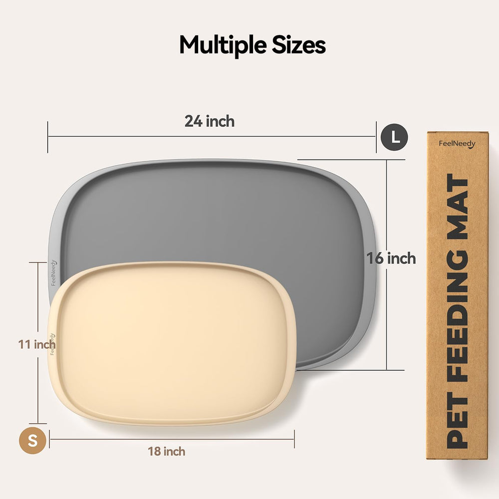 FEELNEEDY easy-clean mat enhances daily pet feeding routine.