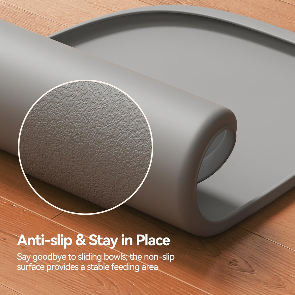 FEELNEEDY large 24x16-inch mat fits bowls and fountains.