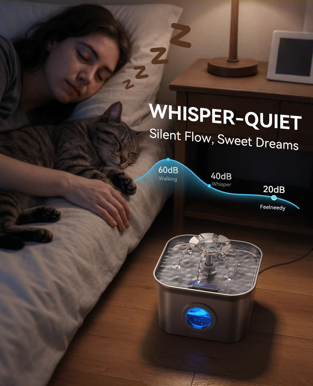 FEELNEEDY four-stage filtration for cleaner-tasting water.