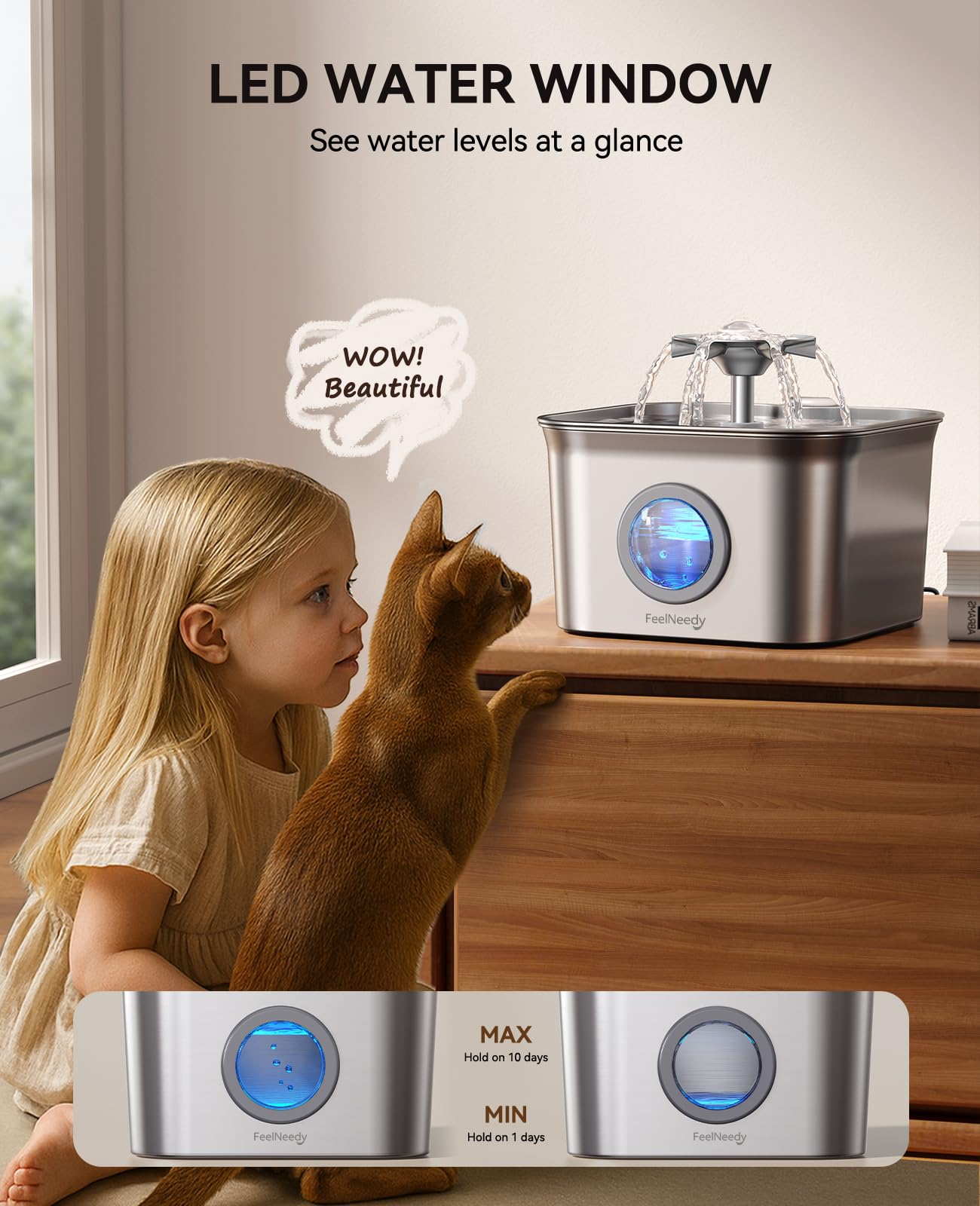 FEELNEEDY dishwasher-safe body for easy cleaning
