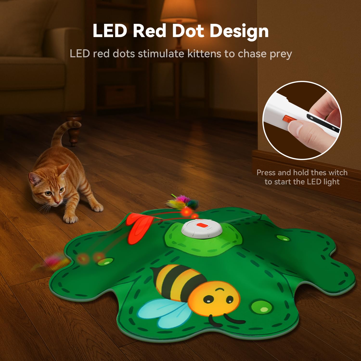 FEELNEEDY durable ABS shell withstands rough indoor cat play