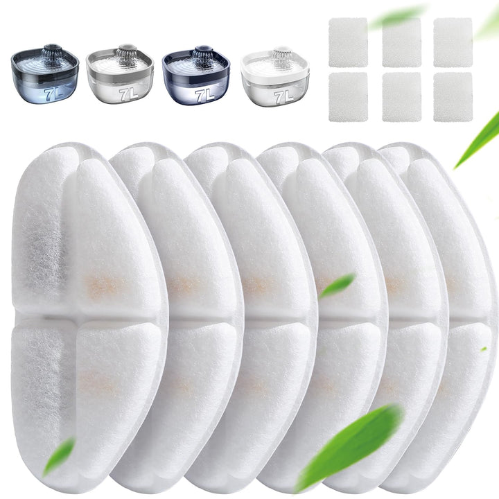 FEELNEEDY FN-W05 filter 6-pack for quick replacement maintains water freshness