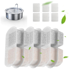 FEELNEEDY FN-W14 replacement filters six-pack for convenient pet fountain upkeep.