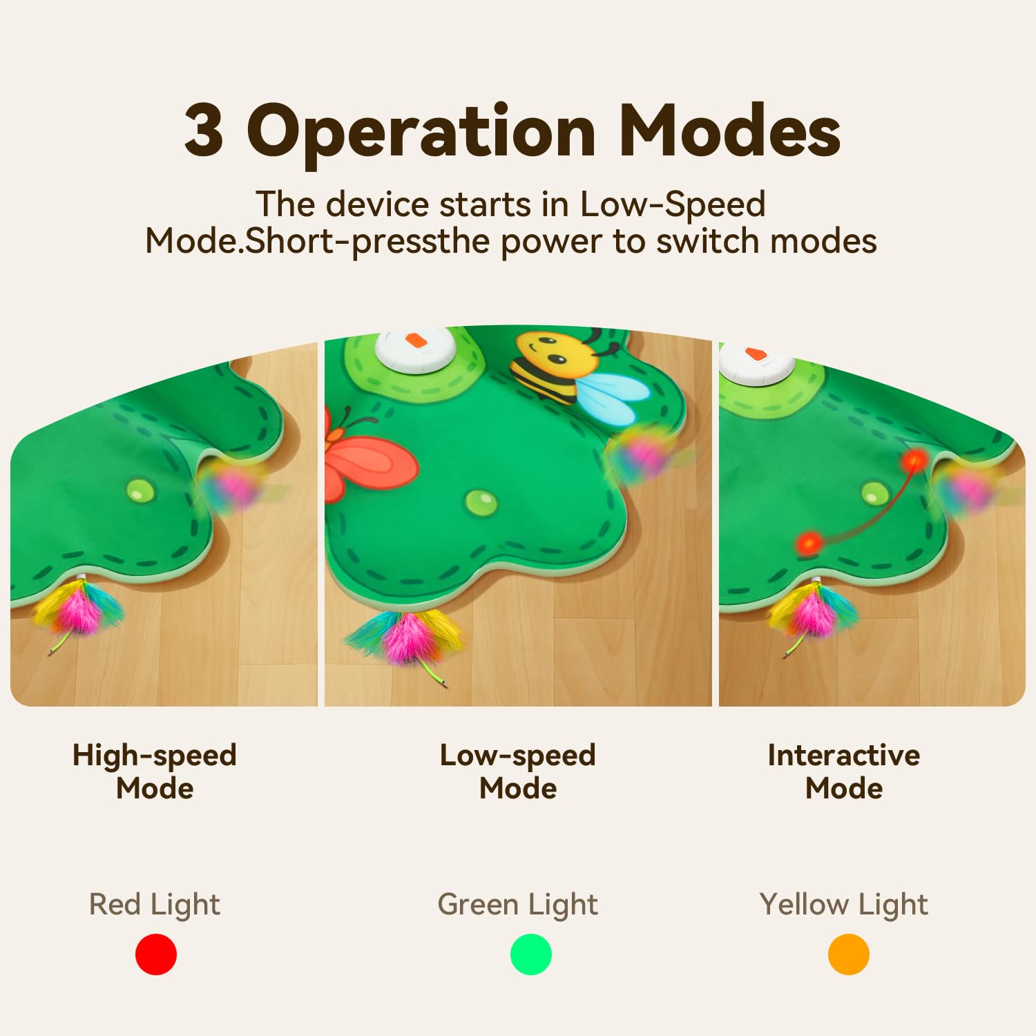 FEELNEEDY LED dot guides visual tracking during cat play sessions