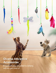 FEELNEEDY soft feather and mouse teaser attachments boost natural hunting.