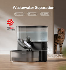 FEELNEEDY 3-5l clean water tank supports longer intervals between fills.