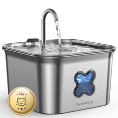FEELNEEDY cat fountain basin close-up showing easy-clean design