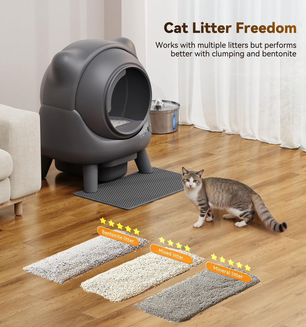 FEELNEEDY hassle-free setup with pre-assembled components and simple litter refills.