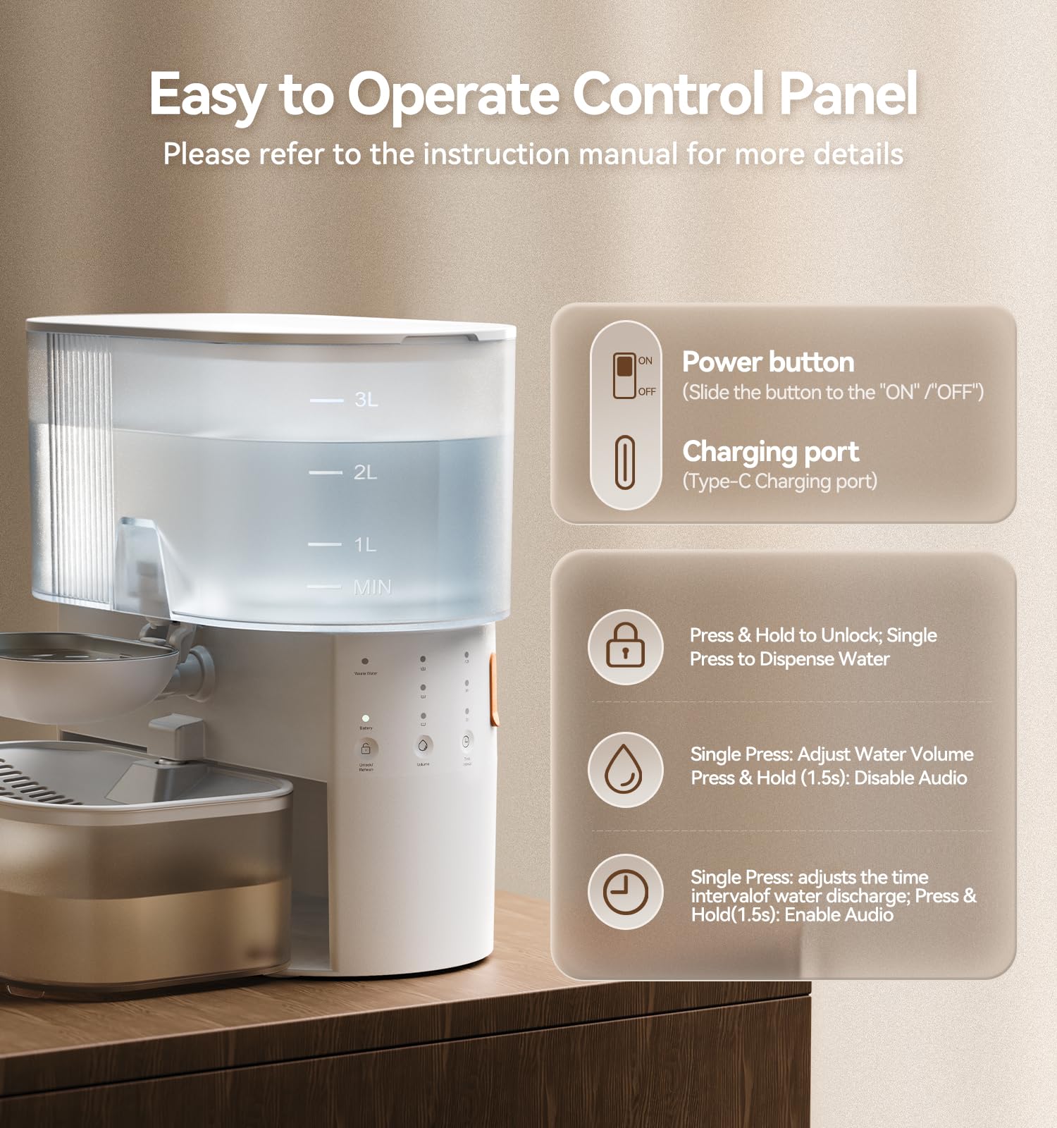 FEELNEEDY quiet operation motor keeps homes peaceful