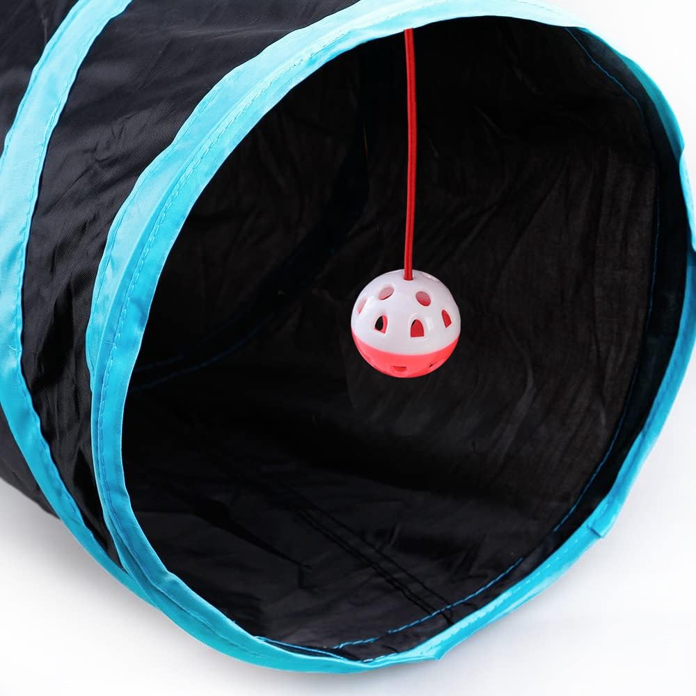 Feesok cat tunnel foldable design, easy storage and portability.