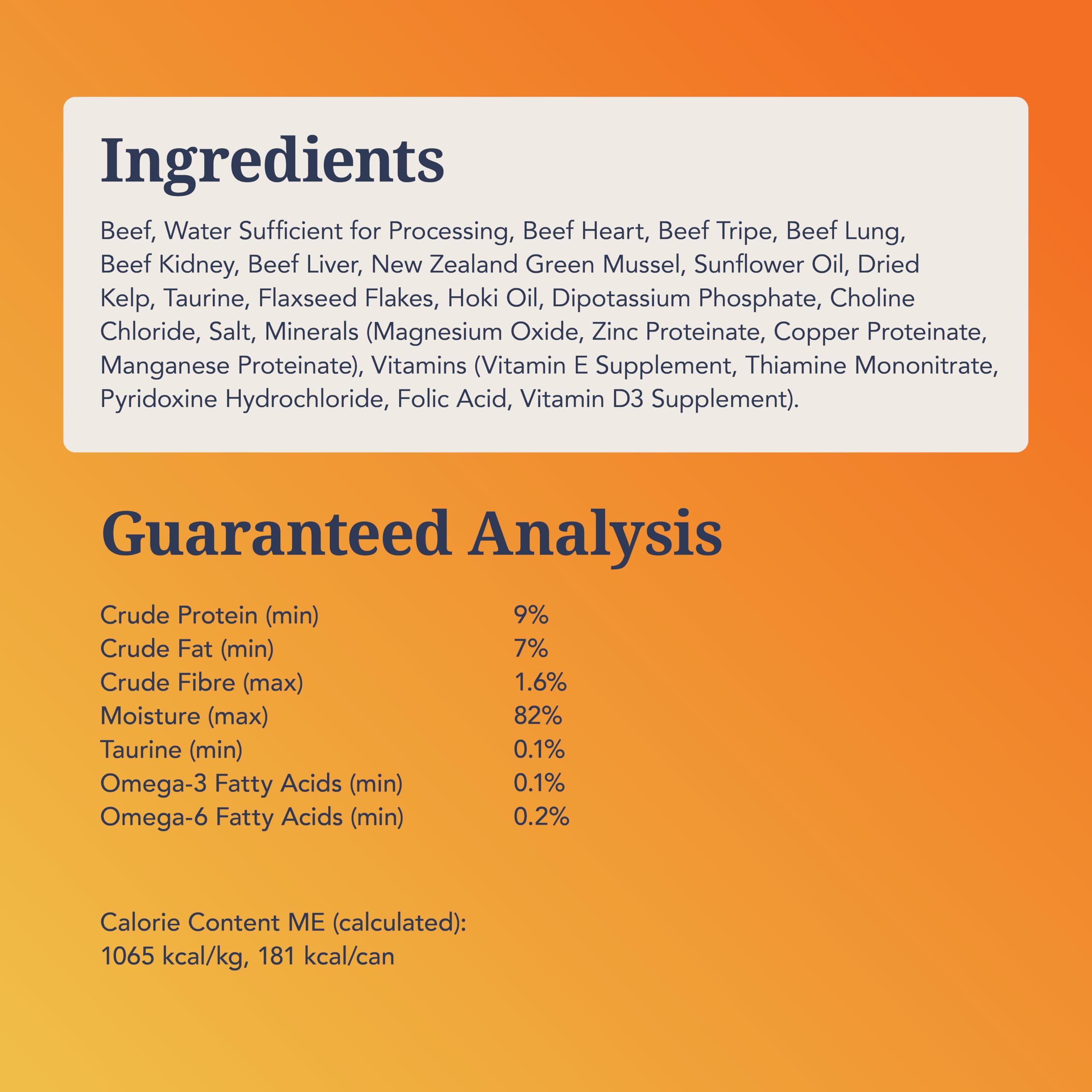 Feline Natural Complete meal or topper concept offers flavor variation.