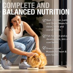 Feline Natural New Zealand meat ingredients highlight high-protein, tasty options.
