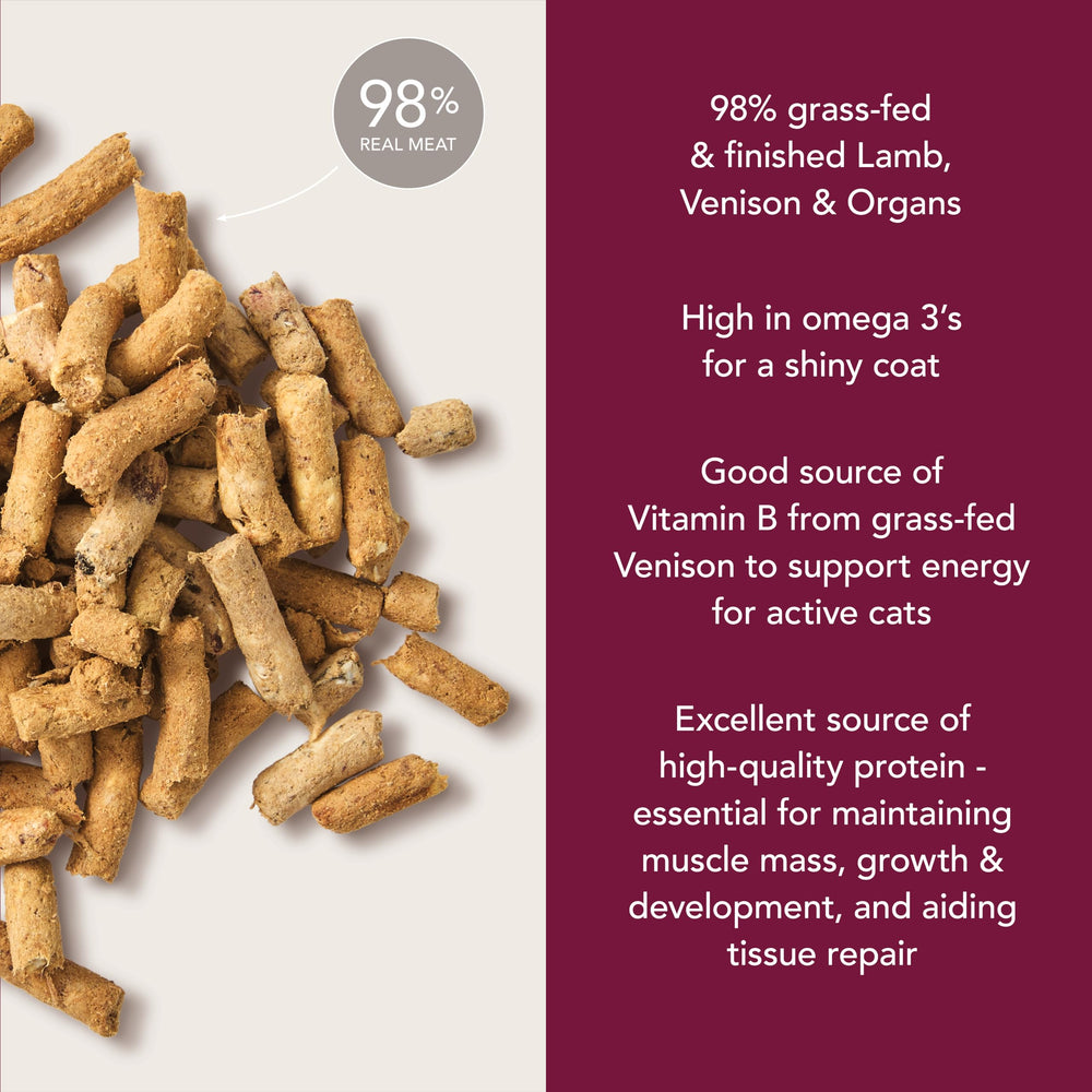 Serving suggestion with crumble over kibble to boost flavor and texture.