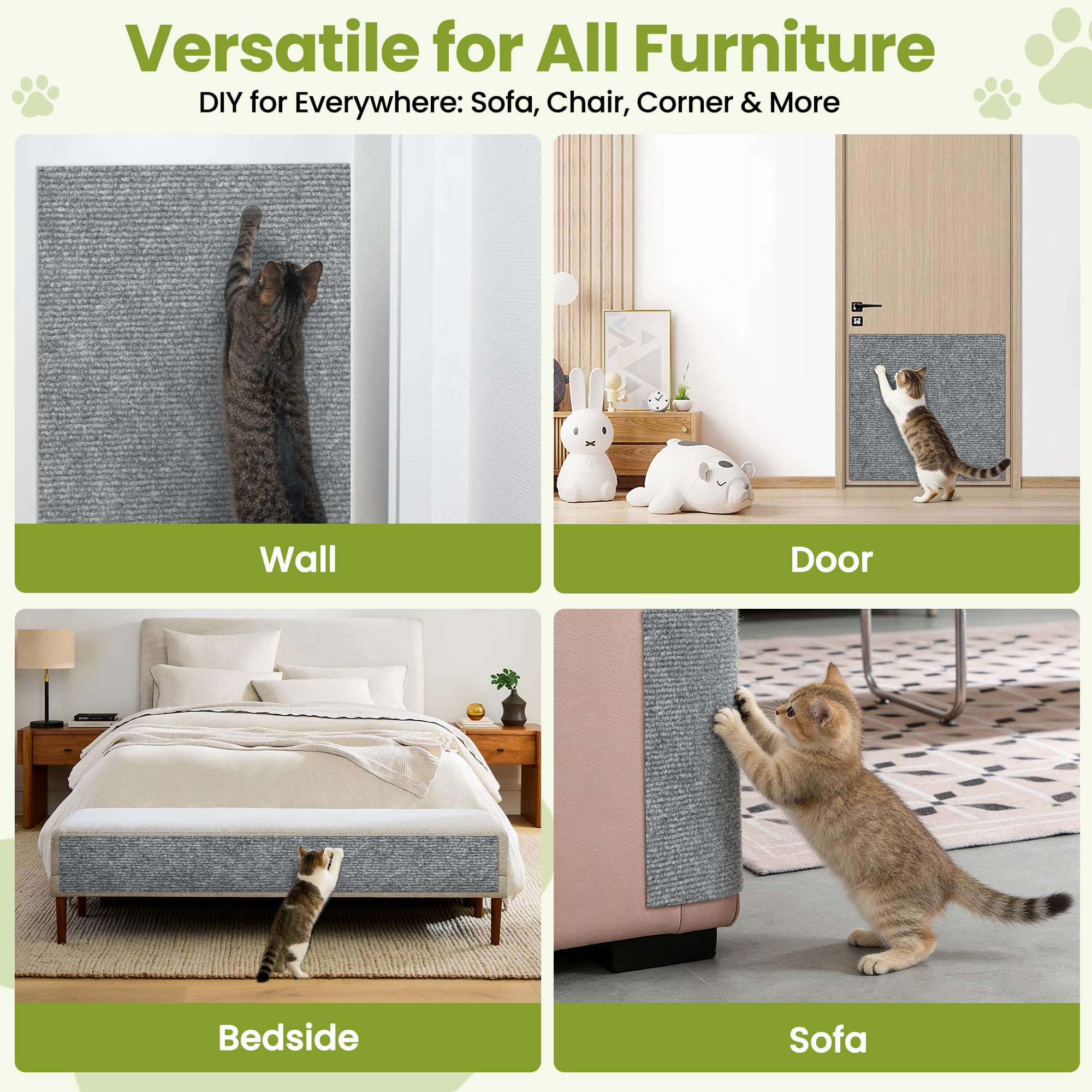 Feliskyn cat-scratch-couch-protector easy-maintenance keeps furniture looking fresh after shedding.