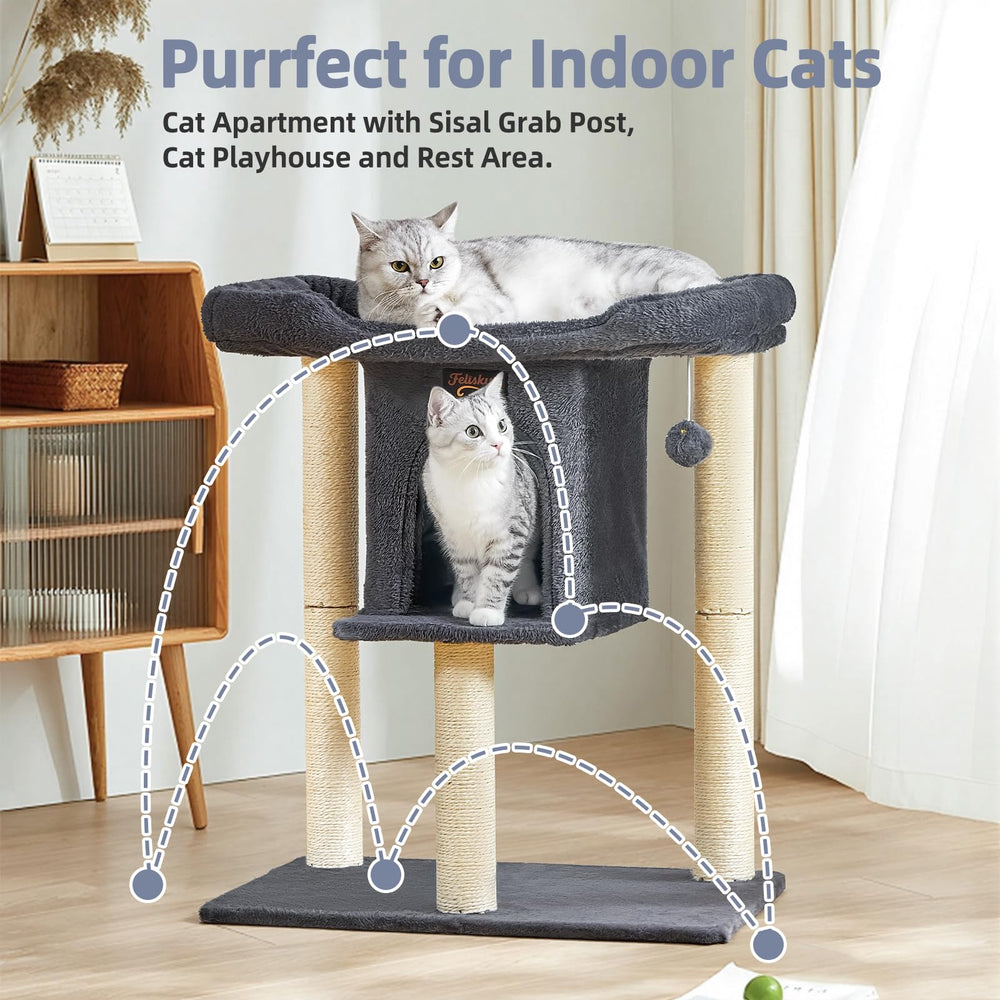 Feliskyn Cat Tree anti-tip base for stability