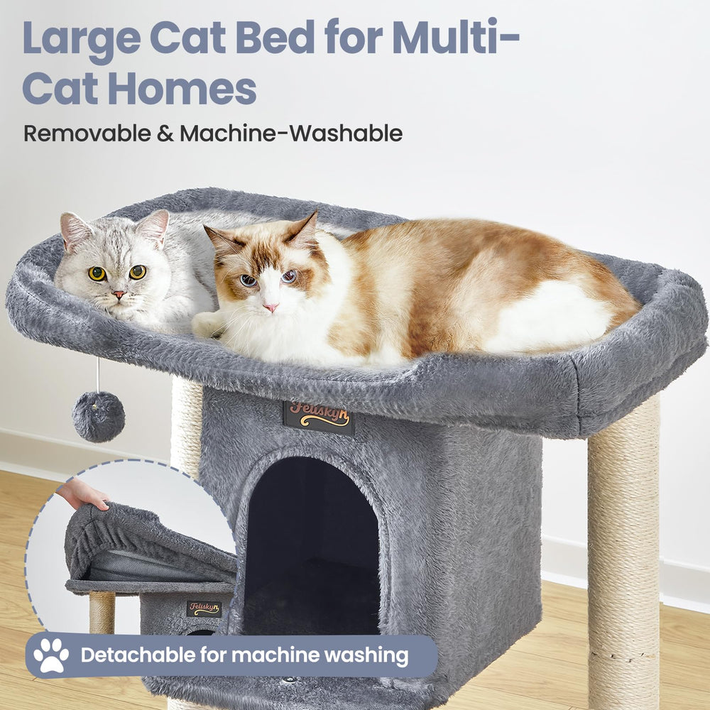 Feliskyn Cat Tree sisal-wrapped posts for clawing