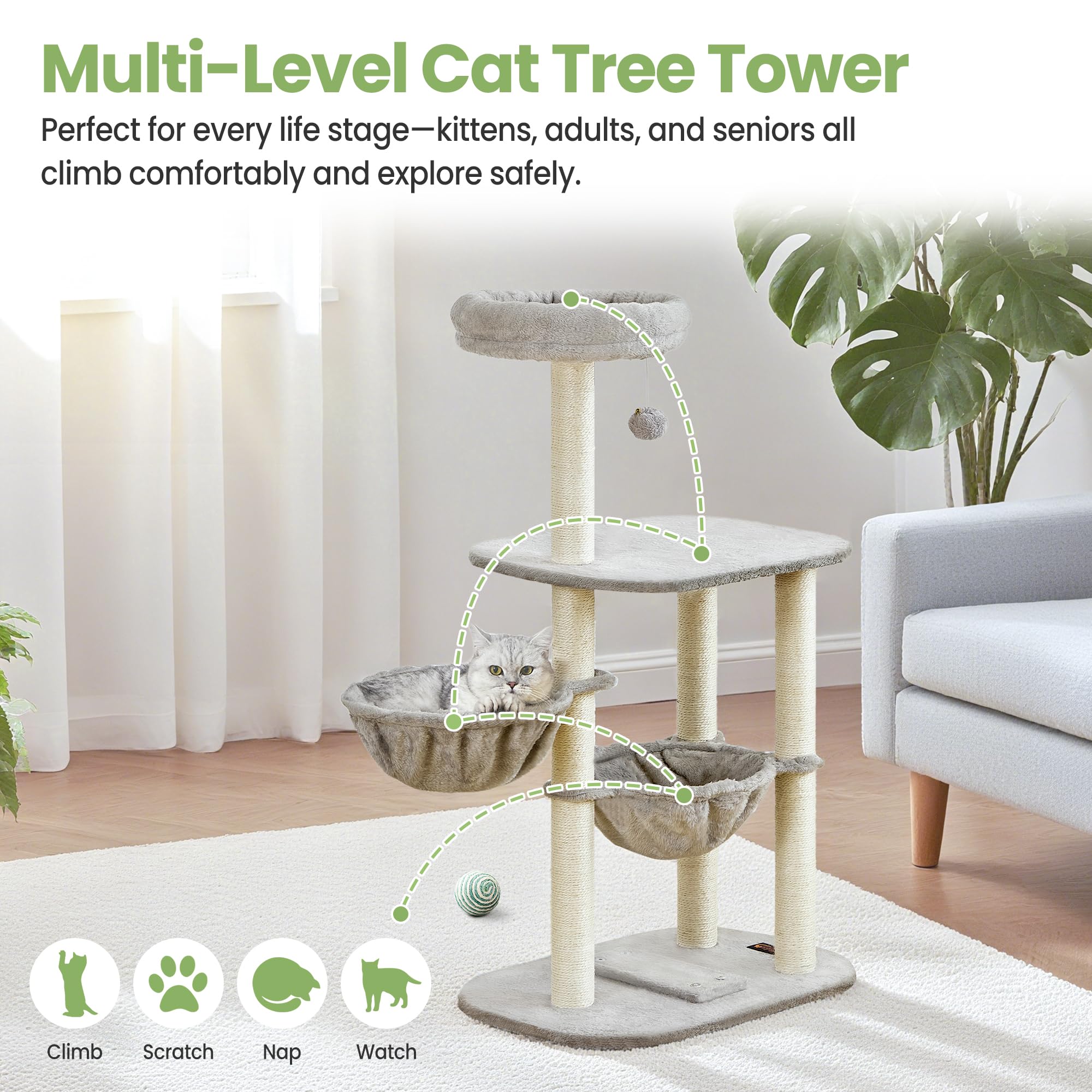 Feliskyn two-cat condo—shared perches and lounging areas.