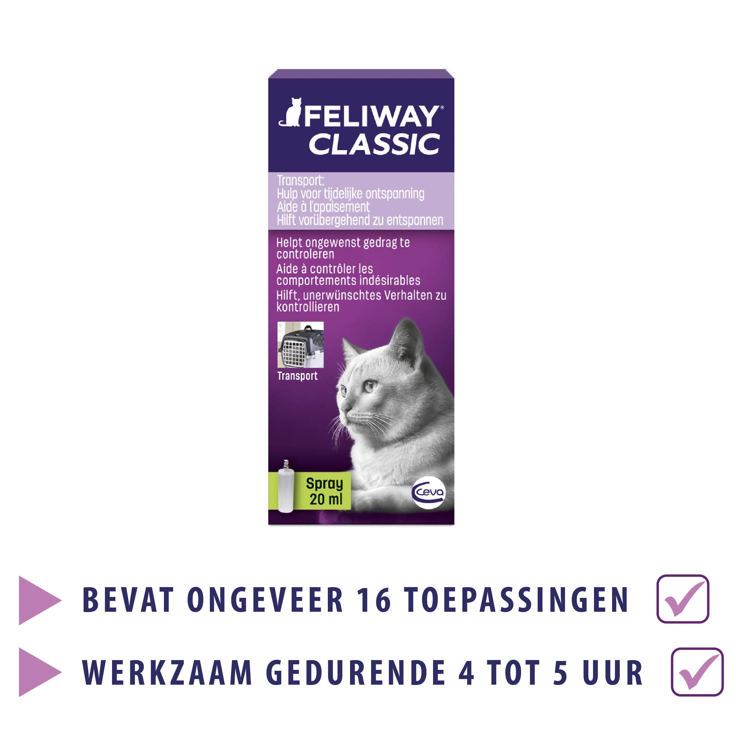 Feliway Classic bottle ready for quick home use