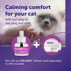 Diffuser compatibility with FELIWAY Classic for a calmer home setup.