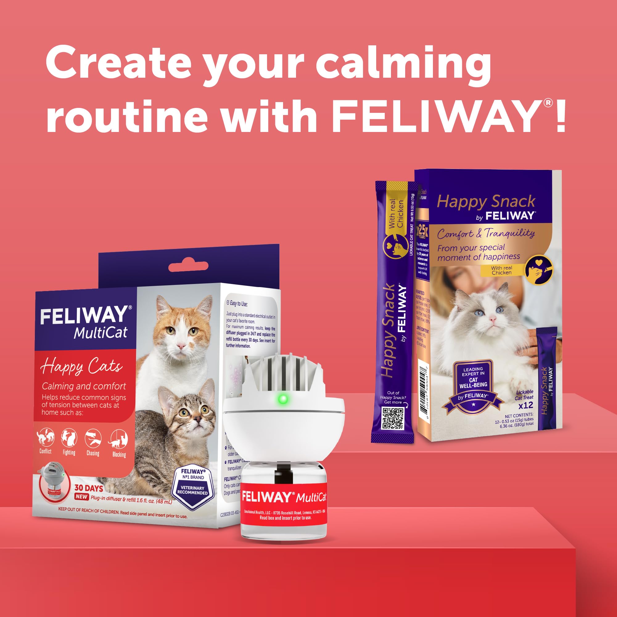 Feliway MultiCat diffuser placement with vents upward for best diffusion.