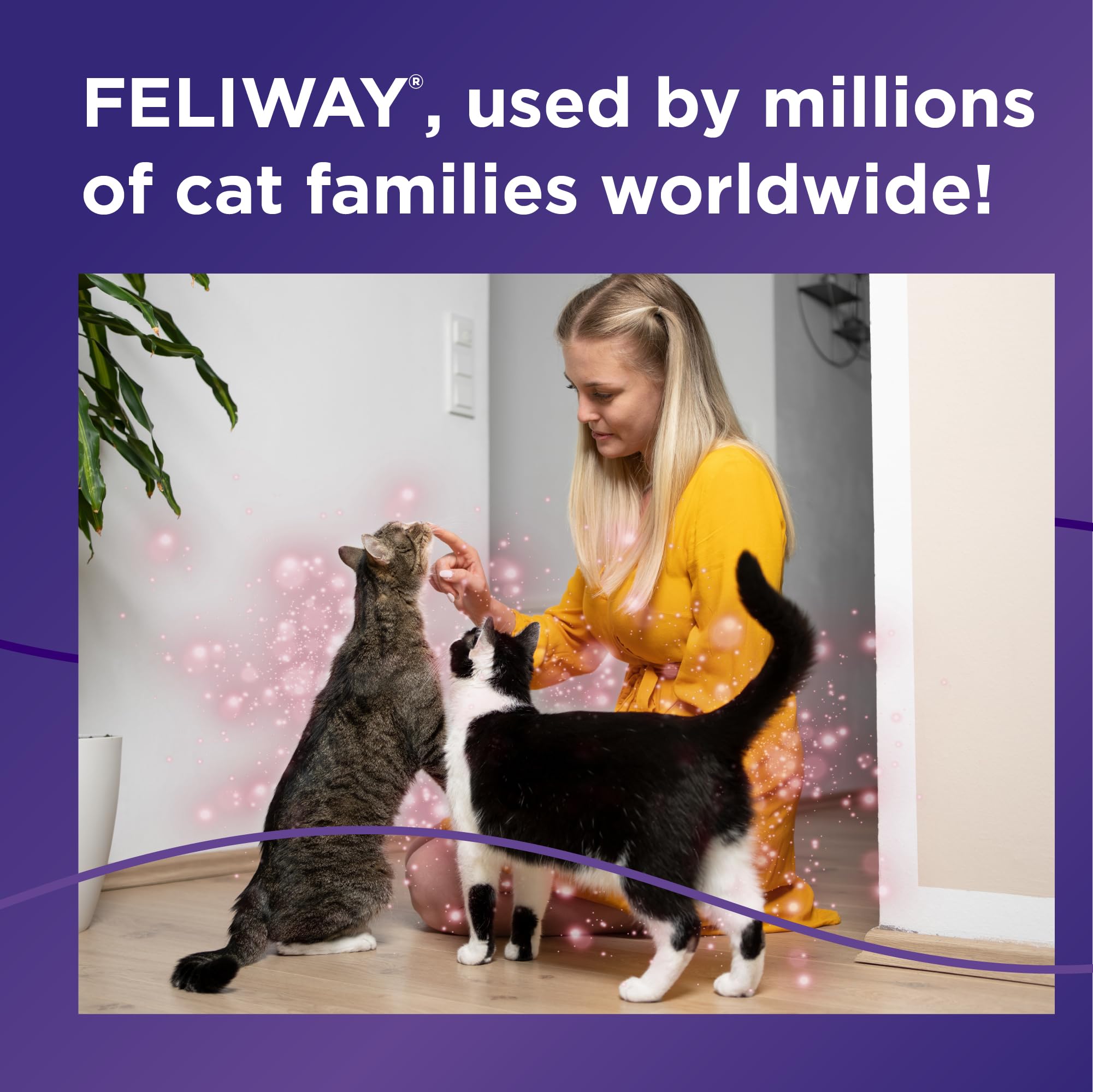 Drug-free FELIWAY MultiCat diffuser safe for humans and other pets
