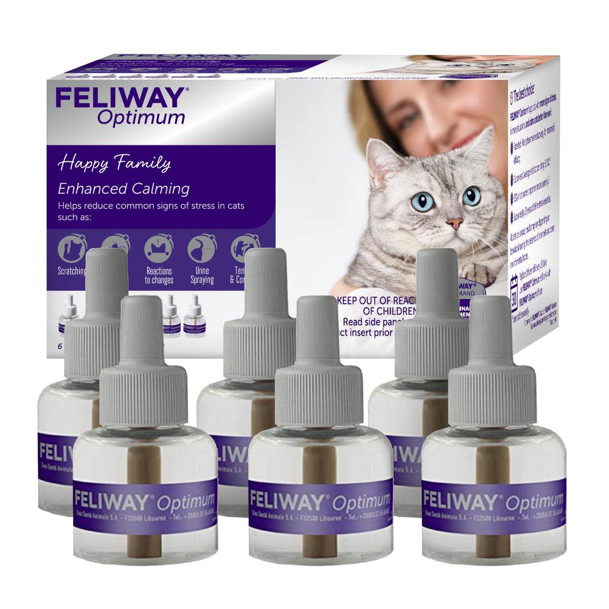 FELIWAY Optimum diffuser in living room promoting calm.