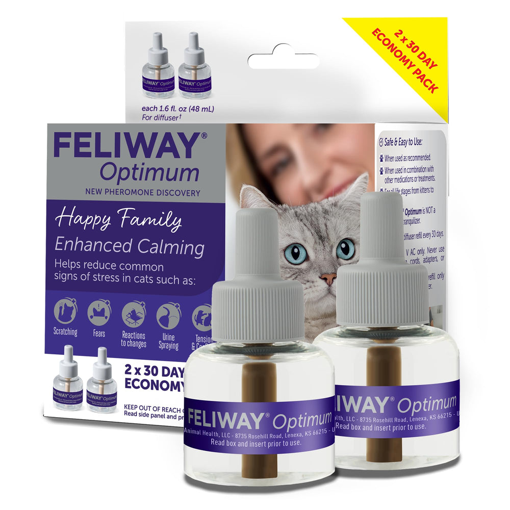 FELIWAY Optimum 30-day refill for diffuser supports calm cats.