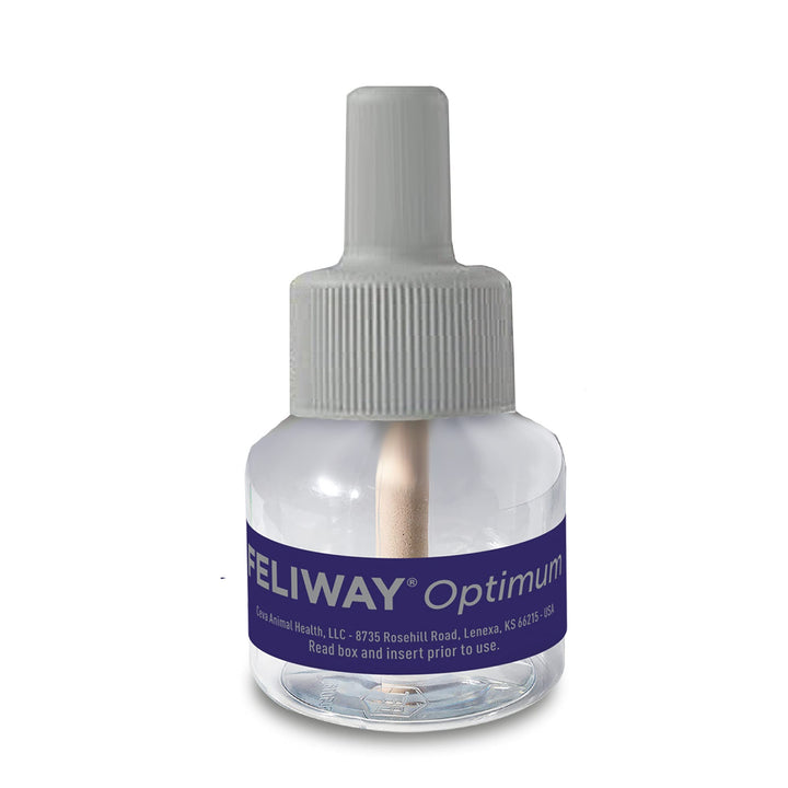FELIWAY Optimum refill vial for ongoing pheromone-based calming.