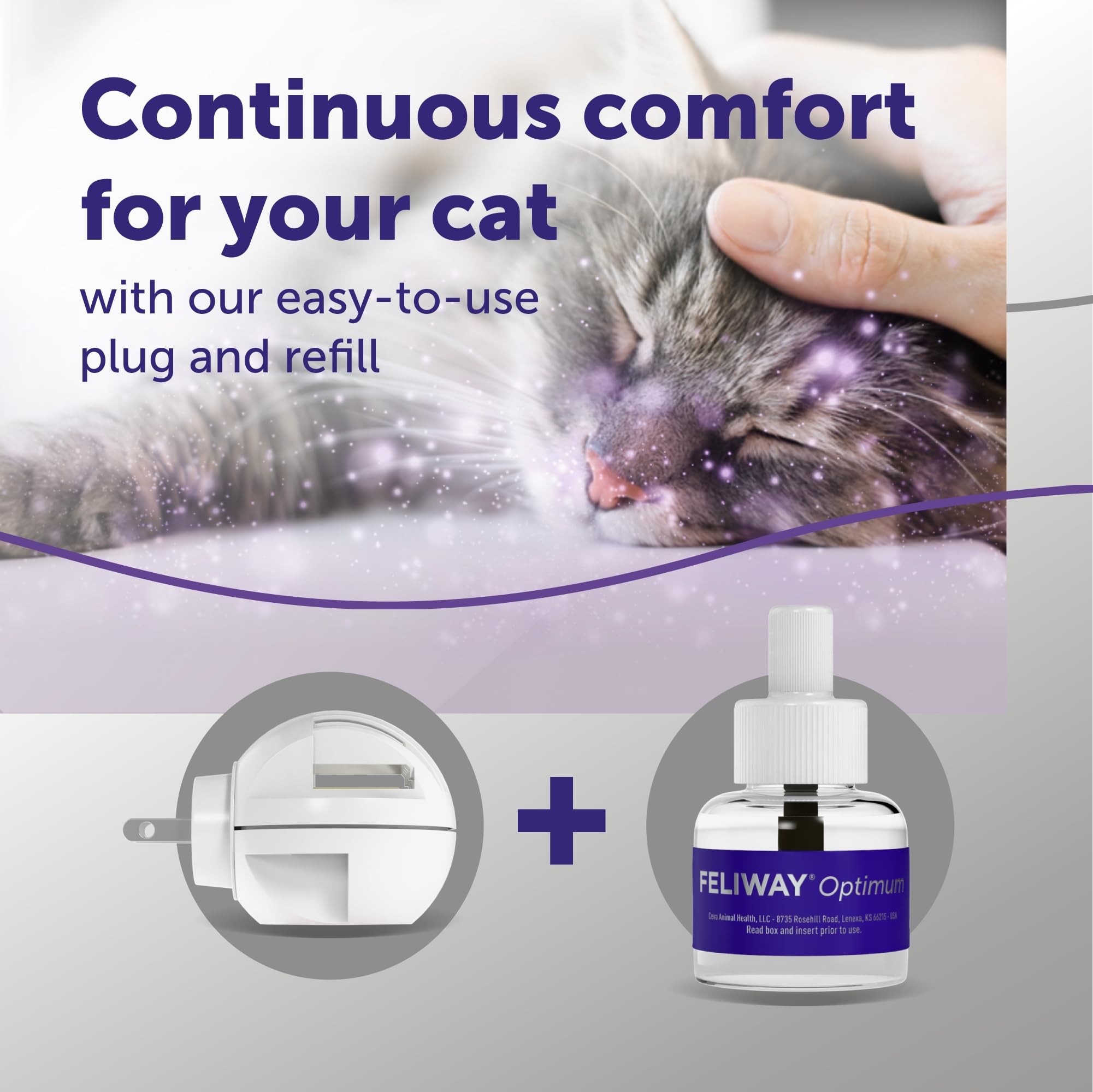 FELIWAY Optimum starter kit packaging shows all components.