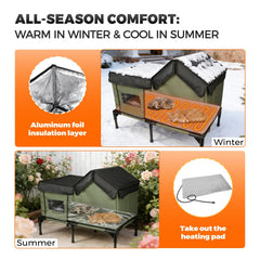 Felixora clear window and magnetic escape door for safe outdoor observation.
