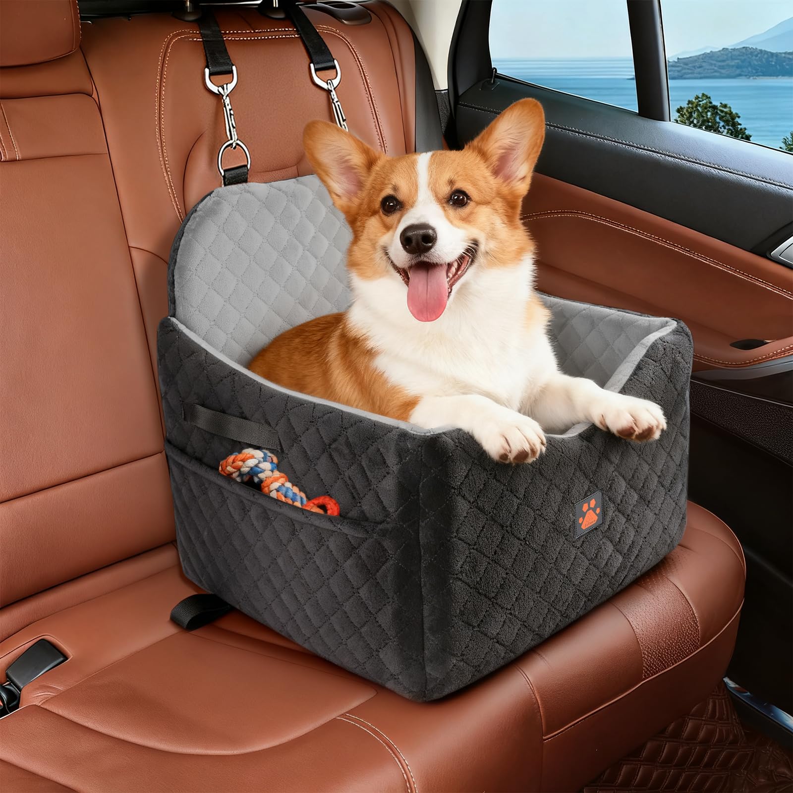 Felixora easy installation with belt routing and headrest strap.