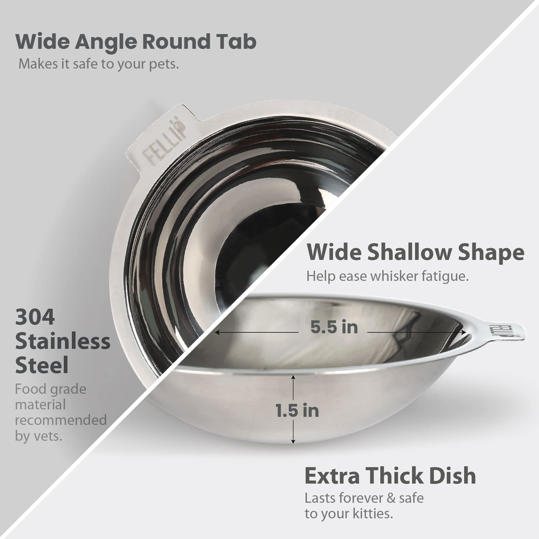 Durable metal components of the Felli Oblik bowl with a smoky aesthetic.