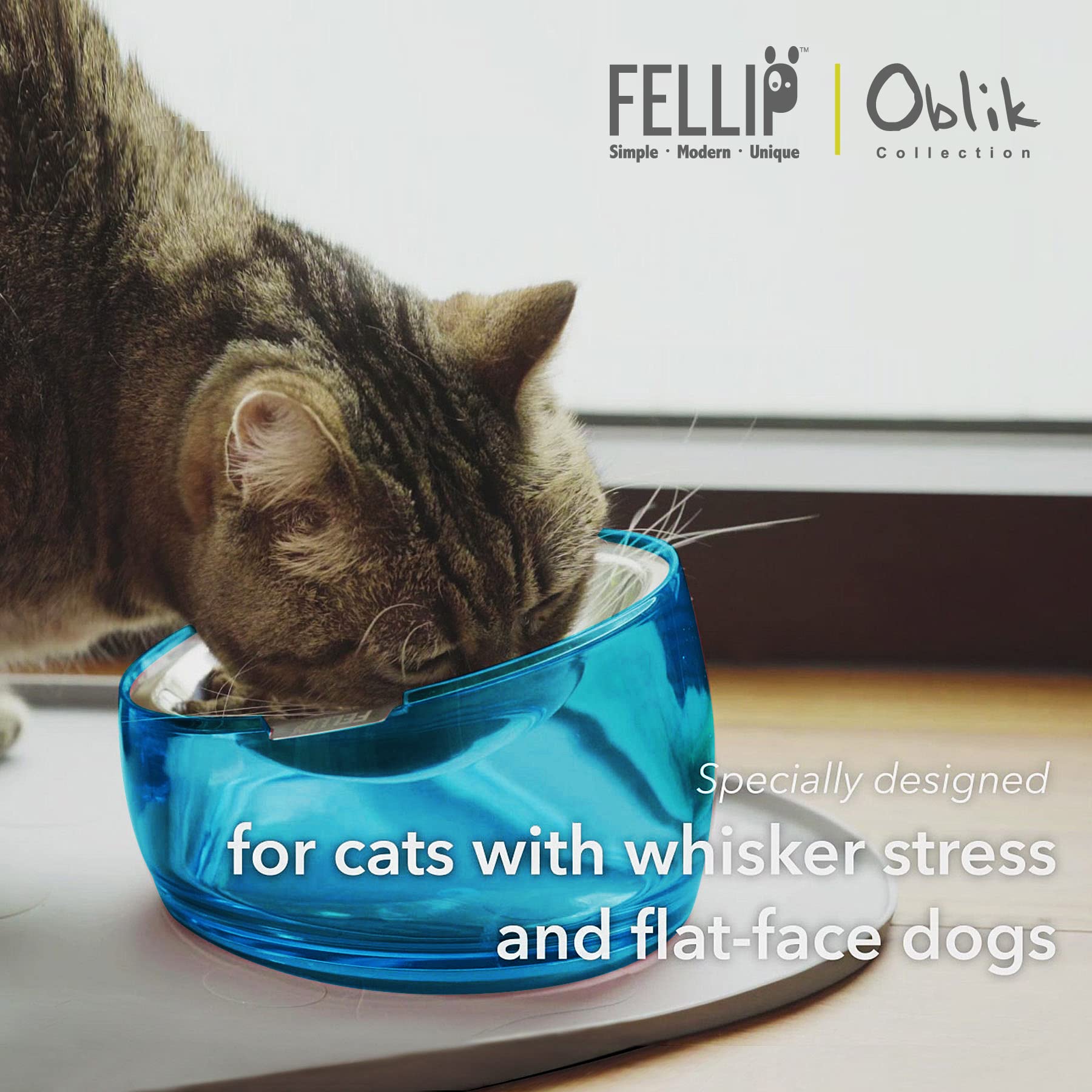 Felli Oblik durable stainless steel with detachable dish for easy cleaning.