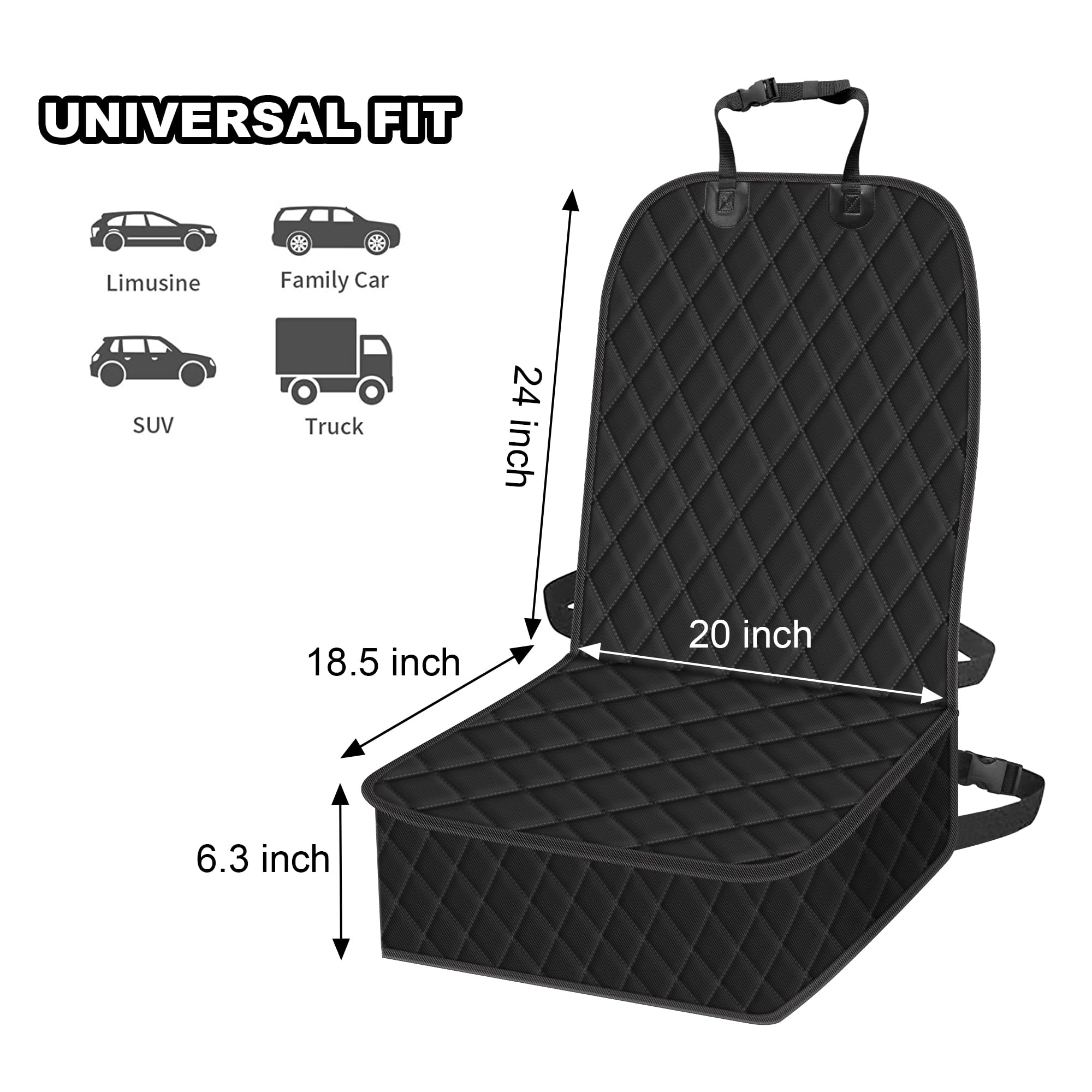Femuar two-pack front seat cover keeps cars clean after rides.
