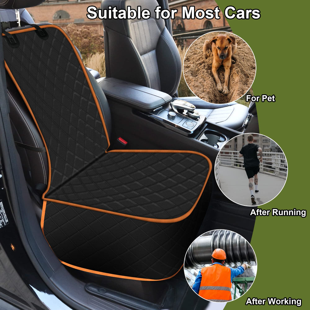 Femuar nonslip back with anchors keeps the cover in place during drives.